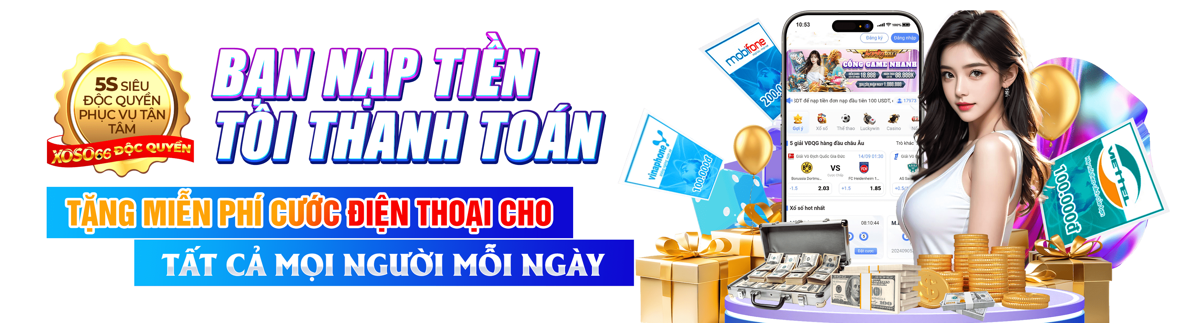 Hình ảnh quảng cáo của bongbet hiển thị nền tảng và các lợi ích
